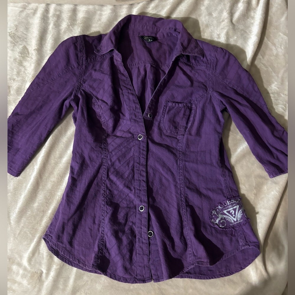 Y2K Guess Button Up Blouse